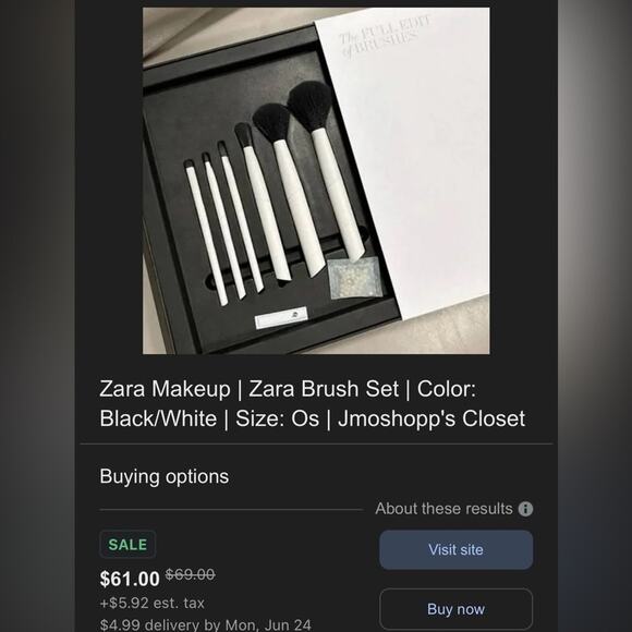 Zara Make-up Brush Set - Picture 4 of 4